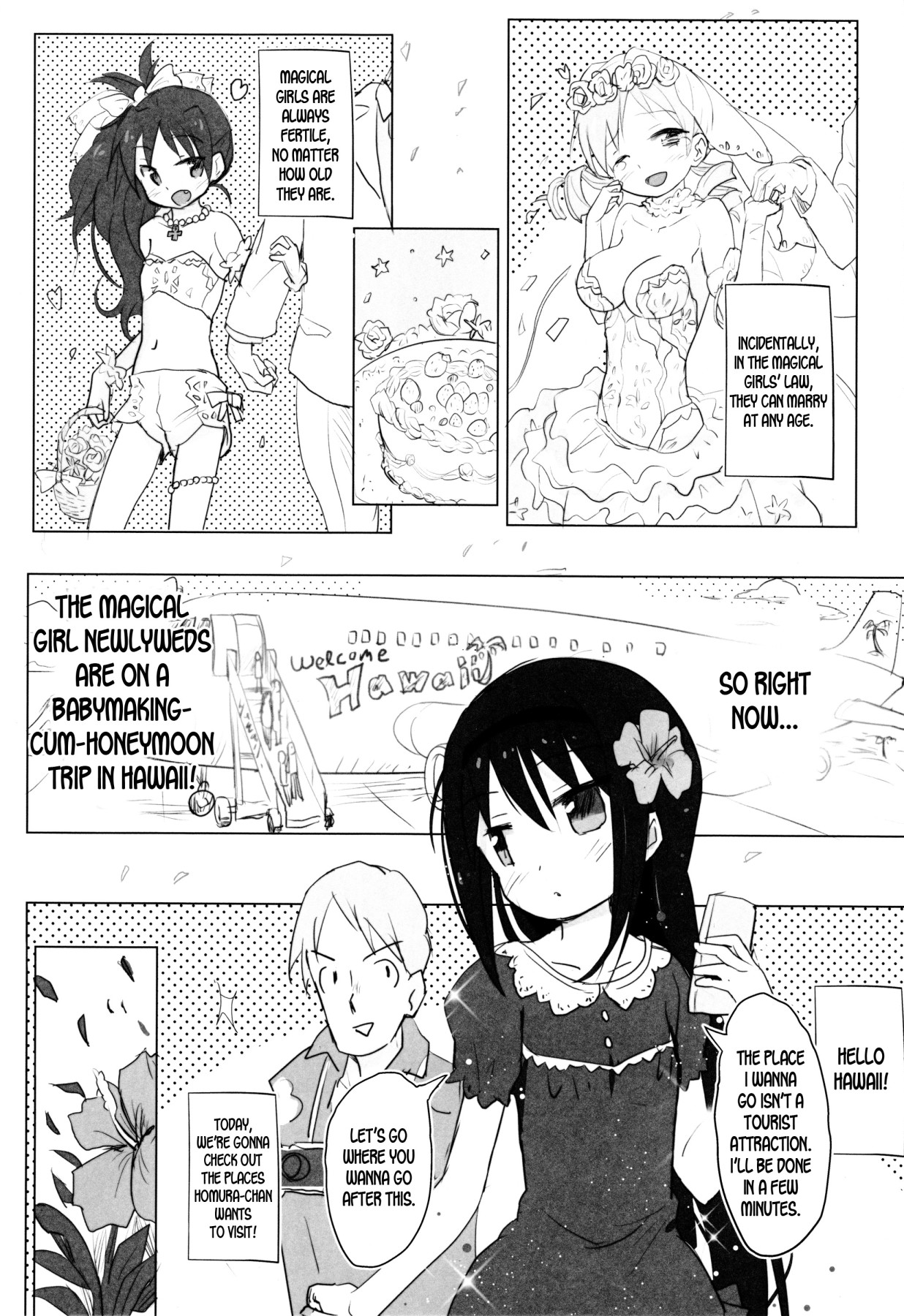 Hentai Manga Comic-Going On a Special honeymoon Vacation With Your loving Homura-chan!!-Read-3